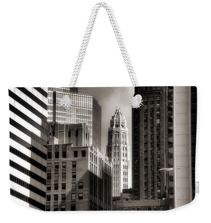 Chicago Architecture Weekender Tote Bag featuring the photograph Chicago Architecture - 13 by Ely Arsha