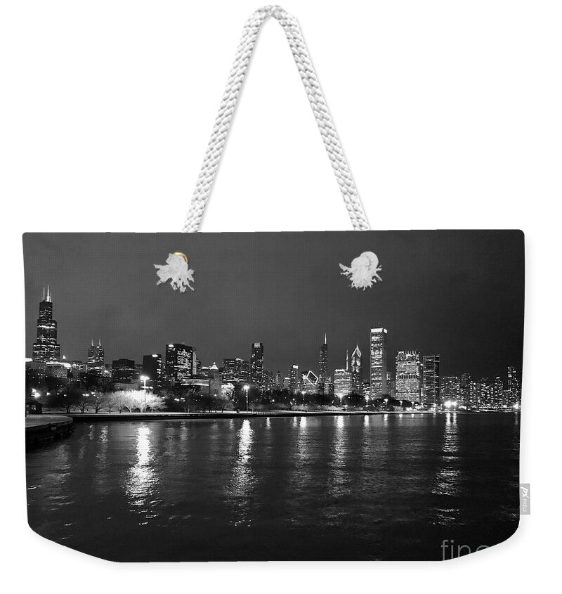 Chicago Weekender Tote Bag featuring the photograph Chicago Skyline by Dennis Richardson