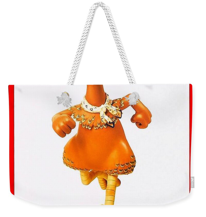 Chicken Run Weekender Tote Bag featuring the photograph Chicken Run B by Movie Poster Prints