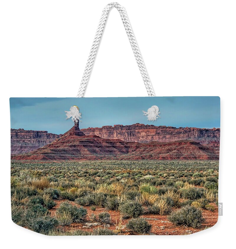 Utah Weekender Tote Bag featuring the photograph Chimney - Valley of the Gods - Utah by Nikolyn McDonald