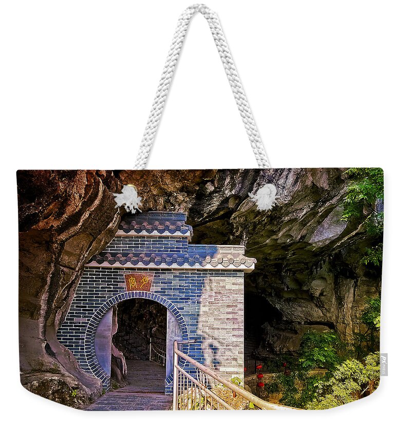 China Weekender Tote Bag featuring the photograph China Guilin landscape scenery photography-22 by Artto Pan