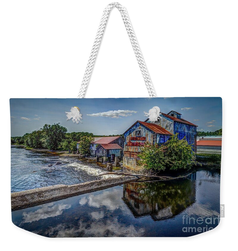 Abandoned Weekender Tote Bag featuring the photograph Chisolm's Mills by Roger Monahan