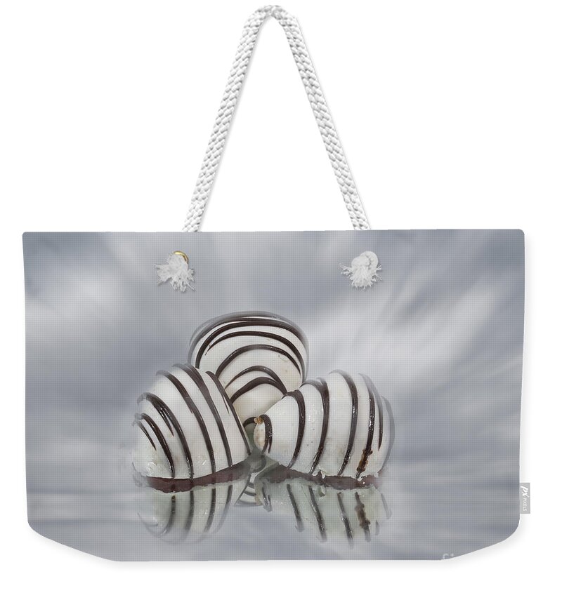 Chocolate Weekender Tote Bag featuring the photograph Chocolate Strawberries by Shirley Mangini