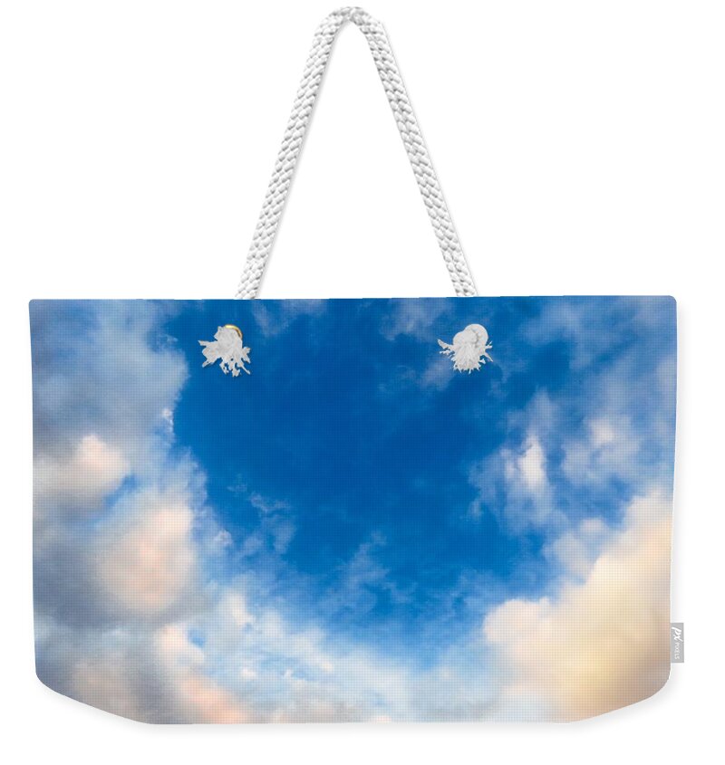 Clouds Weekender Tote Bag featuring the photograph Choros by Judy Kennedy
