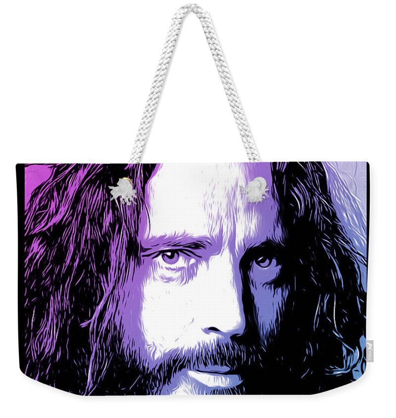 Chris Cornell Weekender Tote Bag featuring the digital art Chris Cornell Tribute by Greg Joens