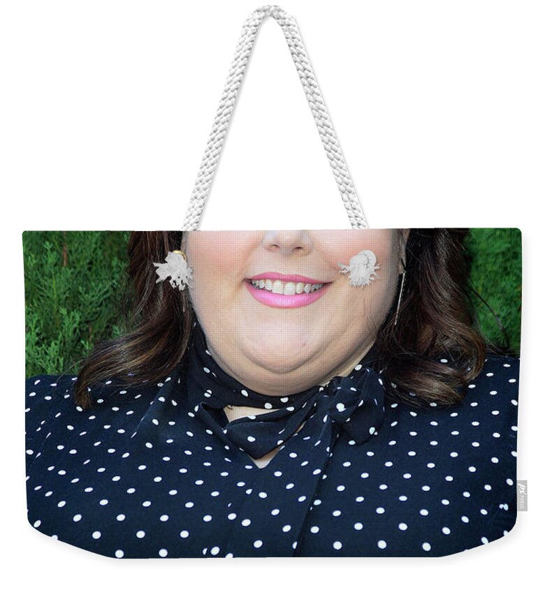 Chrissy Metz Weekender Tote Bag featuring the photograph Chrissy Metz by Nina Prommer