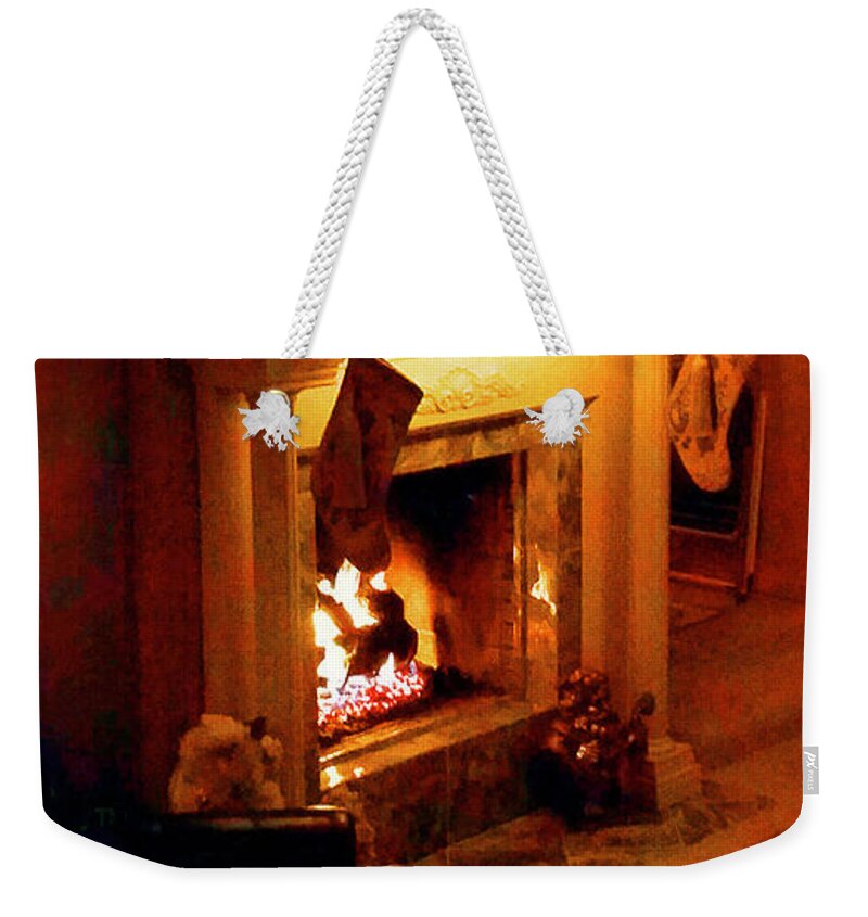 Christmas Weekender Tote Bag featuring the photograph Christmas At Reilly's by CHAZ Daugherty