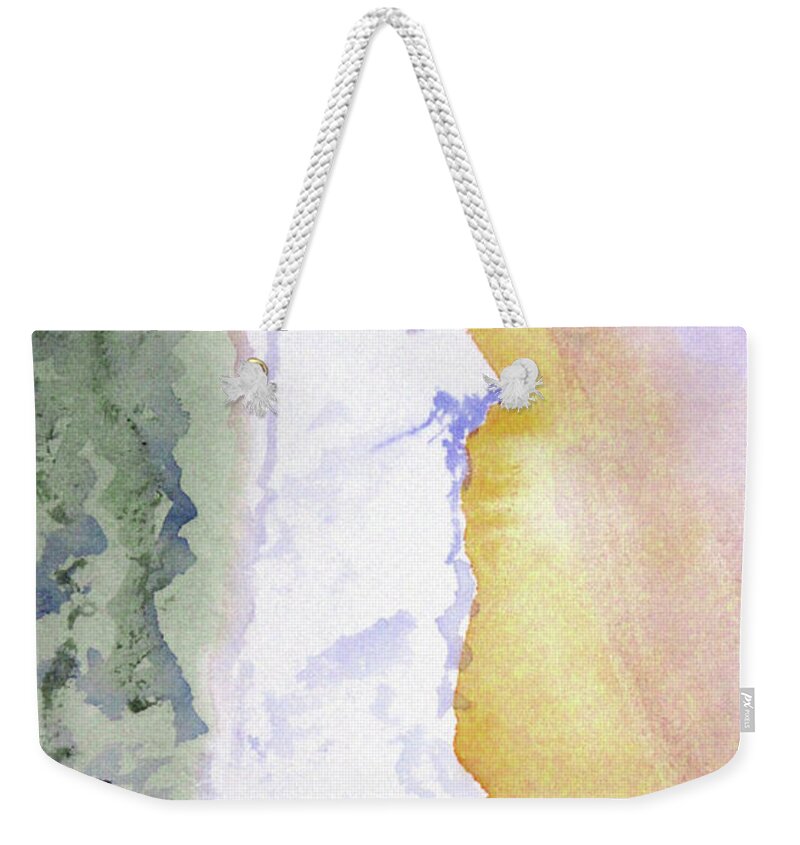 Candle Weekender Tote Bag featuring the painting Christmas Candle 2 by Sandy McIntire