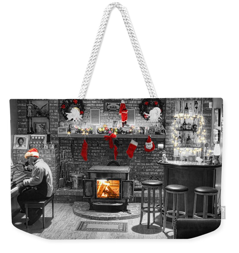 Christmas Weekender Tote Bag featuring the photograph Christmas Eve Magic by James BO Insogna