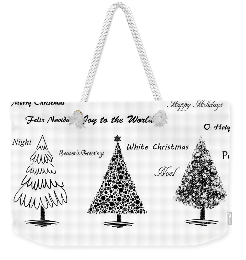 Christmas Weekender Tote Bag featuring the photograph Christmas Illustration by Stephanie Frey