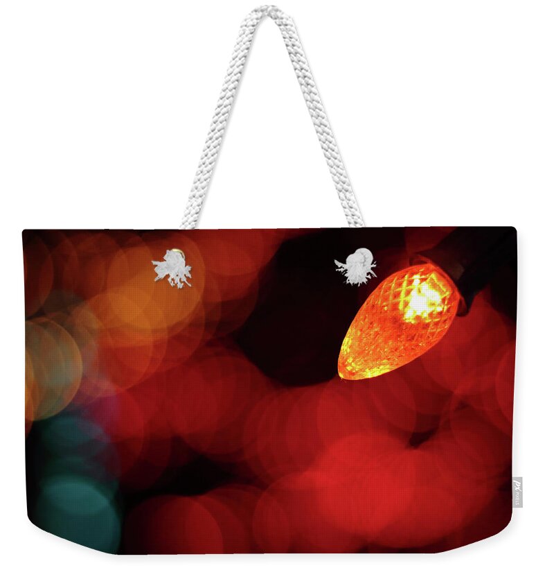 Christmas Weekender Tote Bag featuring the photograph Christmas Light by David Diaz