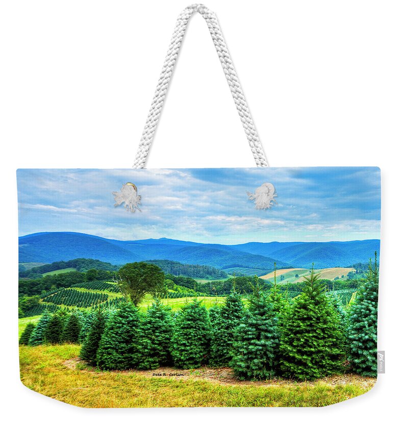 Blue Ridge Mountains Weekender Tote Bag featuring the photograph Christmas Spirit by Dale R Carlson