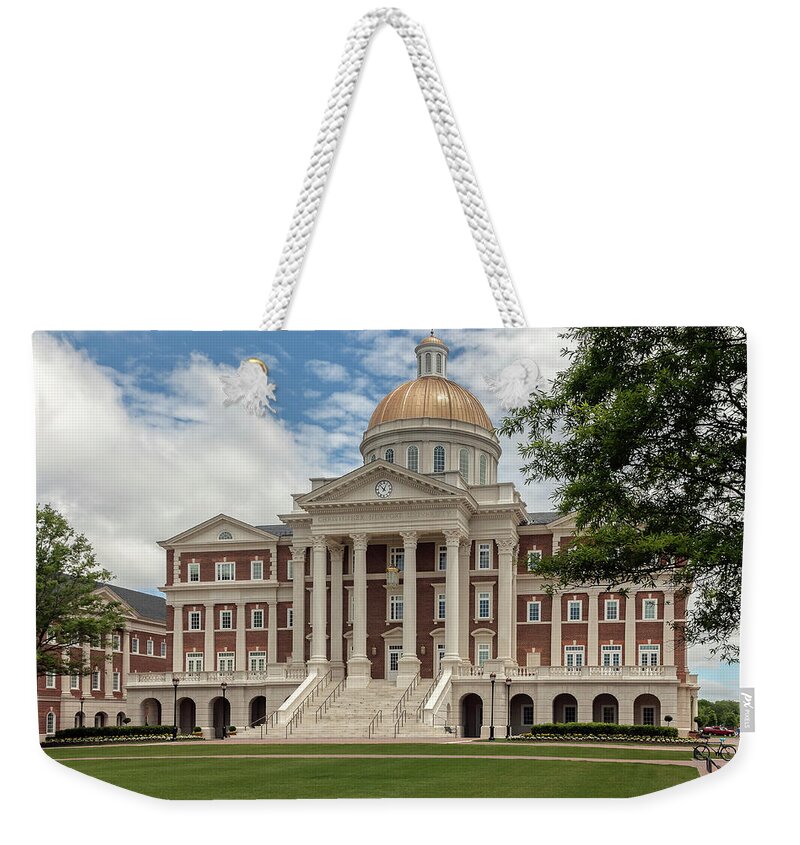 Cnu Weekender Tote Bag featuring the photograph Christopher Newport Hall by Jerry Gammon
