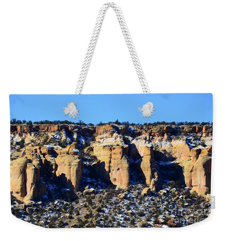 Southwest Landscape Weekender Tote Bag featuring the photograph Cinco by Robert WK Clark