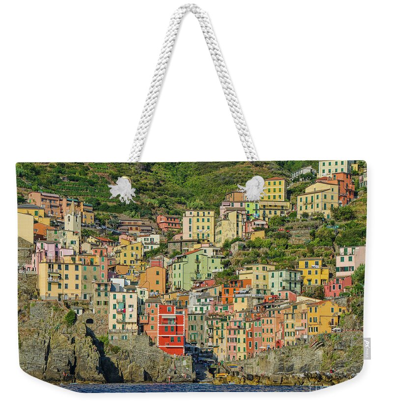 Cinque Terre Weekender Tote Bag featuring the photograph Cinque Terre, Italy by Maria Rabinky