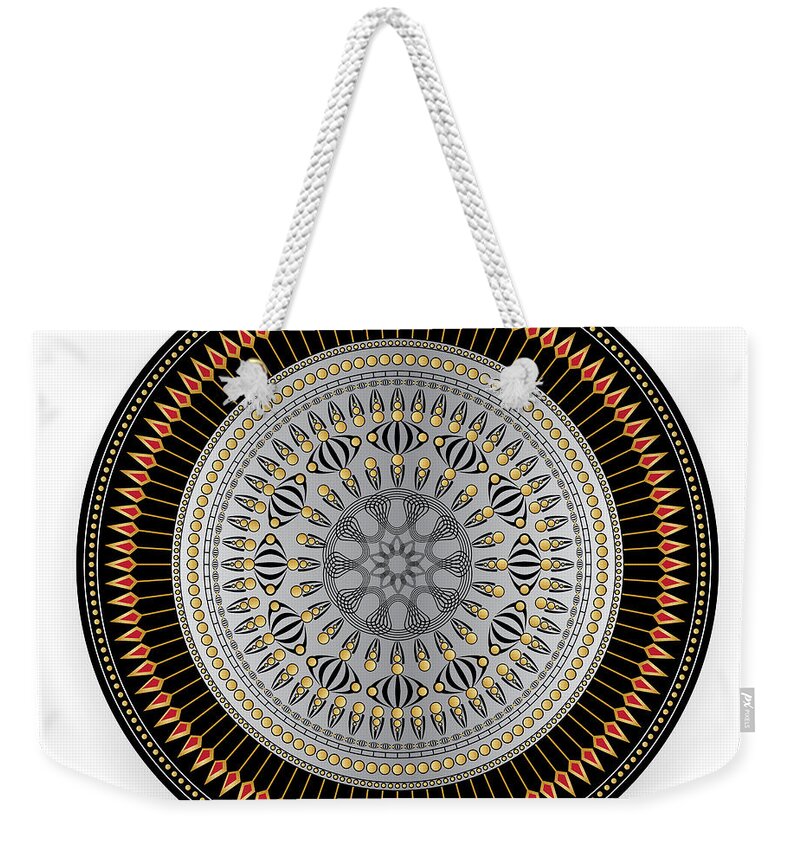 Mandala Weekender Tote Bag featuring the digital art Circulosity No 2775 by Alan Bennington