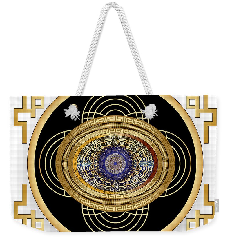 Mandala Weekender Tote Bag featuring the digital art Circulosity No 3006 by Alan Bennington