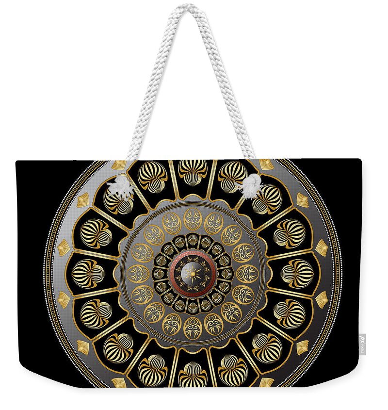 Mandala Weekender Tote Bag featuring the digital art Circulosity No 3019 by Alan Bennington