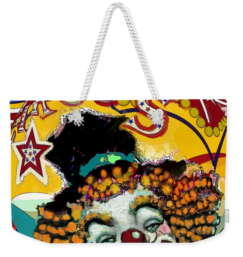 Circus Weekender Tote Bag featuring the digital art Circus by Carol Jacobs