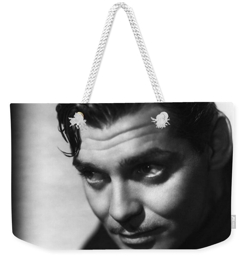 Clark Gable Weekender Tote Bag featuring the photograph Clark Gable by Vintage Collectables