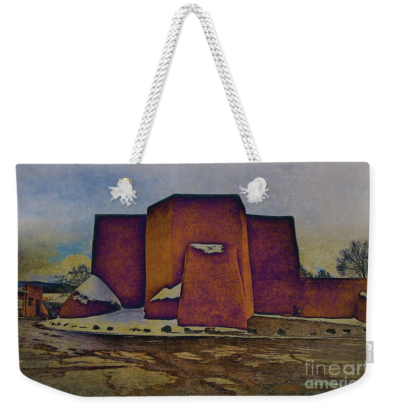 Santa Weekender Tote Bag featuring the photograph Classic Adobe by Charles Muhle