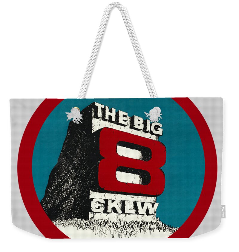 Logo Weekender Tote Bag featuring the photograph Classic CKLW Logo by Thomas Leparskas