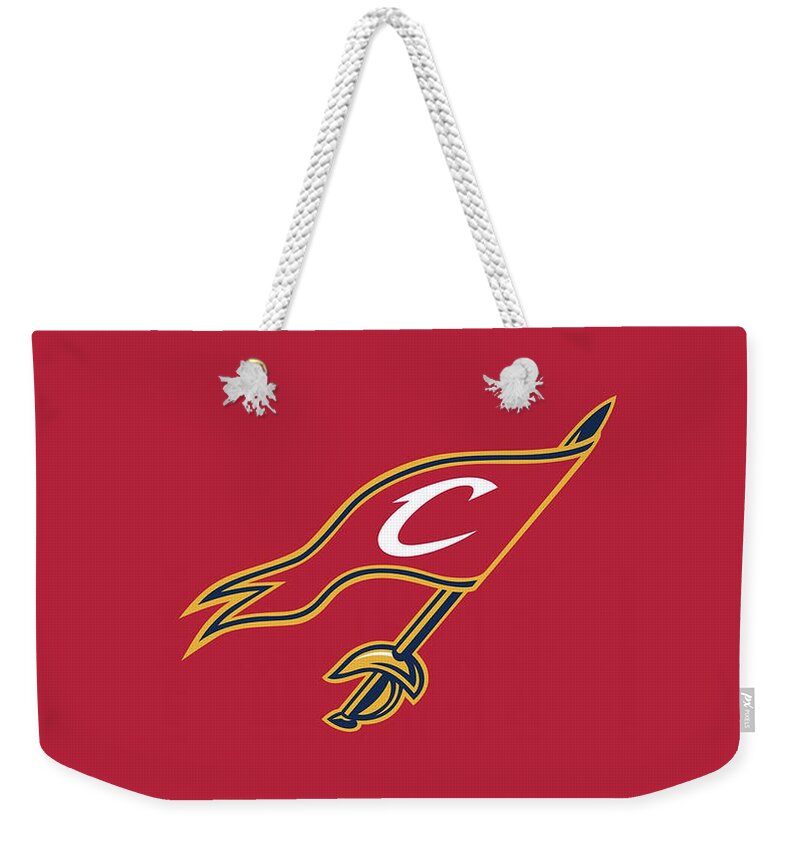 Cleveland Cavaliers Weekender Tote Bag featuring the digital art Cleveland Cavaliers by Maye Loeser