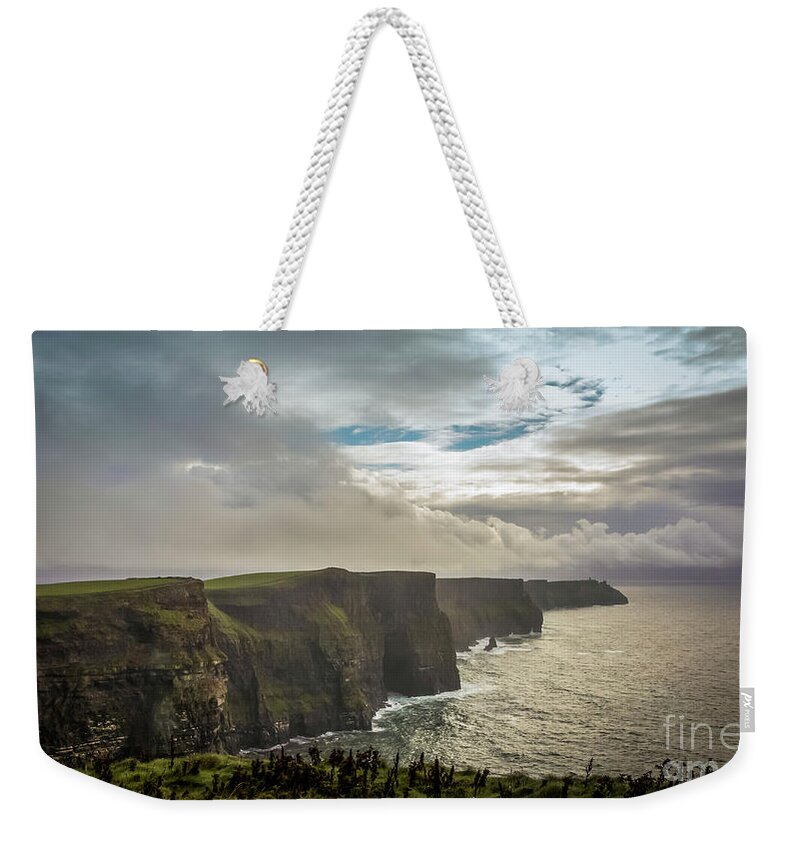 Cliffs Of Moher Weekender Tote Bag featuring the photograph Cliffs of Moher by Agnes Caruso