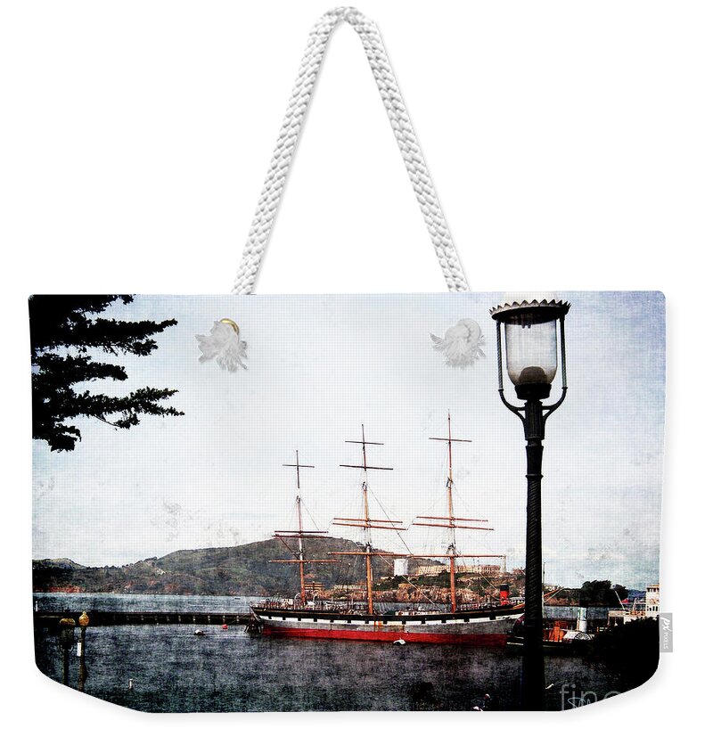 Ghirardelli Square Weekender Tote Bag featuring the mixed media Clipper Ship by Stephen Mitchell