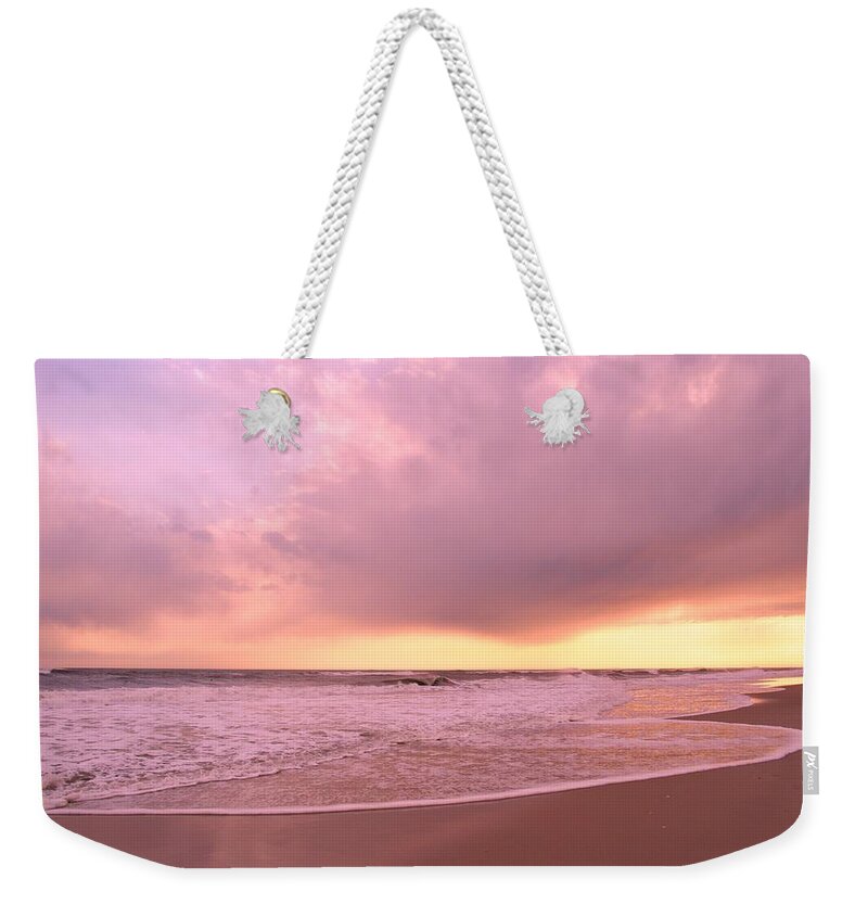 Nautical Weekender Tote Bag featuring the photograph Cloud and Water by Karen Silvestri