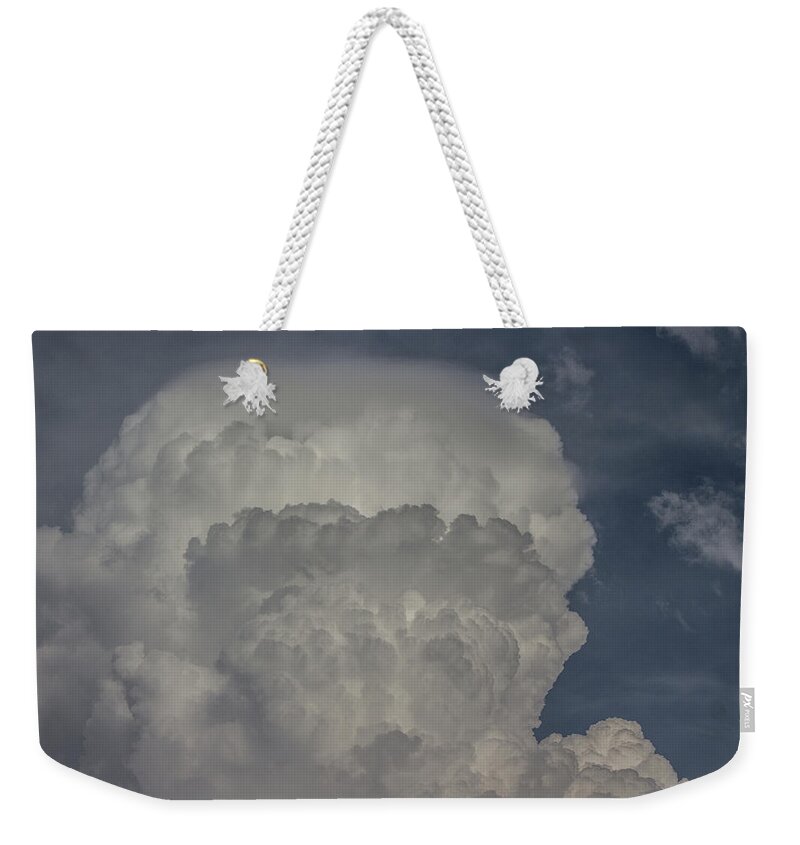 Cumulonimbus Weekender Tote Bag featuring the photograph Cloud blossom by Tracey Rees