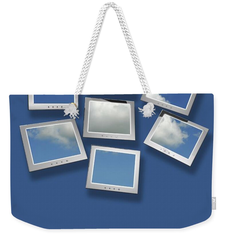 Artwork Weekender Tote Bag featuring the photograph Cloud Computing by Victor Habbick Visions