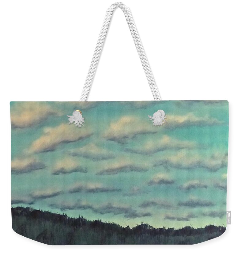  Weekender Tote Bag featuring the painting Cloud Study by Barrie Stark