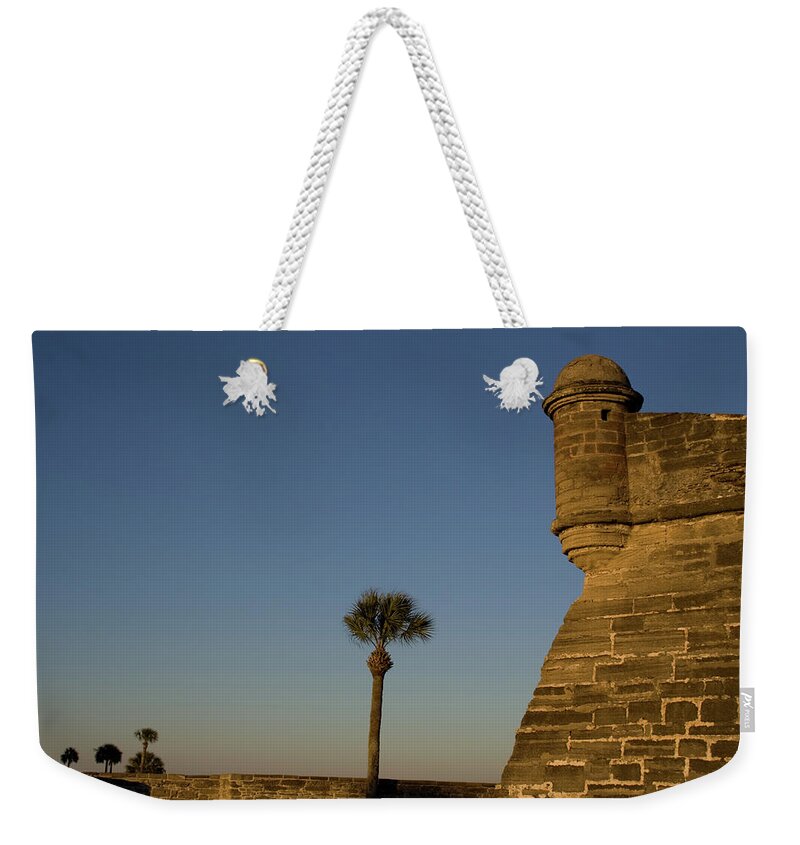 Cloudless Palms Weekender Tote Bag featuring the photograph Cloudless Palms by Dylan Punke