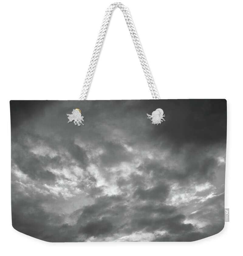 Cloud Weekender Tote Bag featuring the photograph Clouds 1 BW #f7 by Leif Sohlman