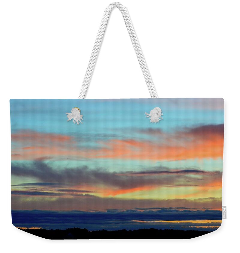 Clouds Weekender Tote Bag featuring the photograph Clouds At Different Altitudes by Lyle Crump