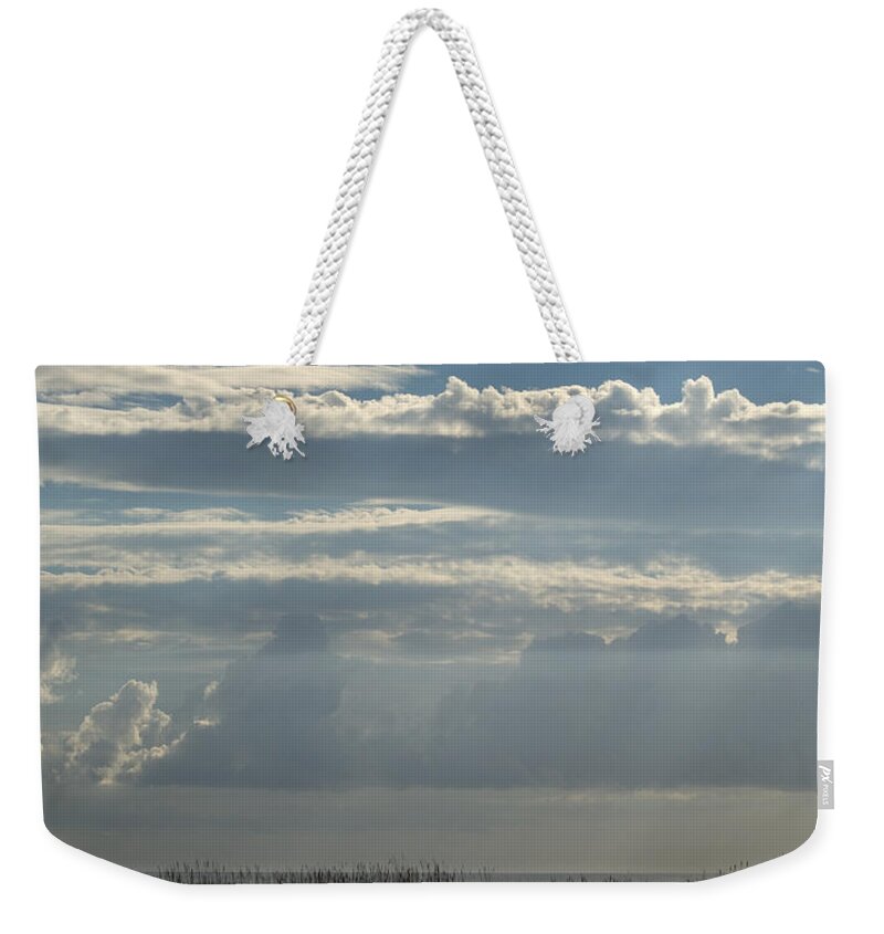 Clouds Weekender Tote Bag featuring the photograph Clouds Gulf Shores Alabama by Paul Gaj