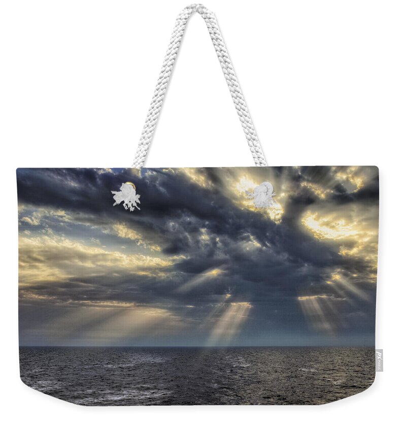 Abstract Weekender Tote Bag featuring the photograph Clouds by John Swartz