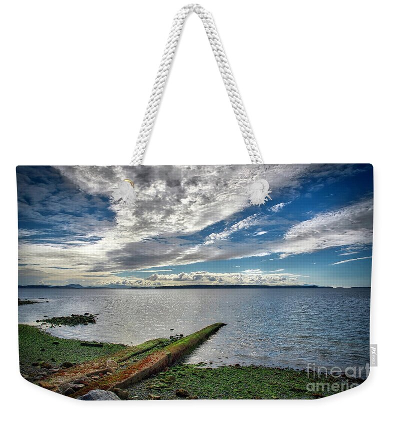 Clouds Weekender Tote Bag featuring the photograph Clouds Over The Bay by Barry Weiss