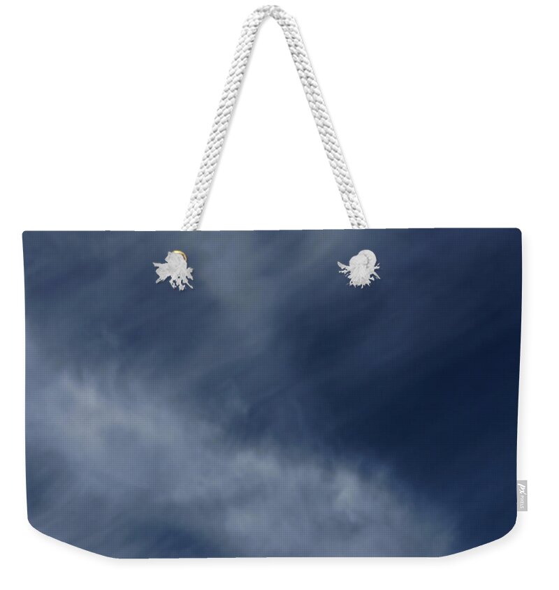 Cirrus Weekender Tote Bag featuring the photograph Clouds by Steve Gravano