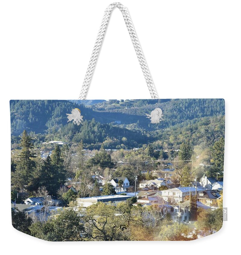 Cloverdale Weekender Tote Bag featuring the photograph Cloverdale by Lisa Dunn