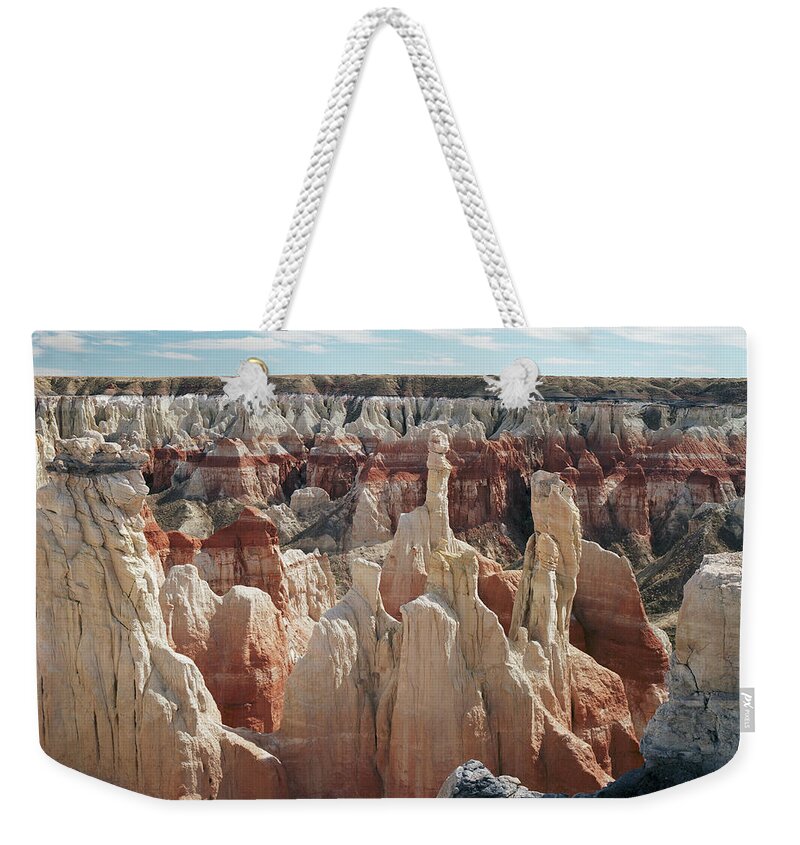 Tom Daniel Weekender Tote Bag featuring the photograph Coal Mine Canyon #3 by Tom Daniel