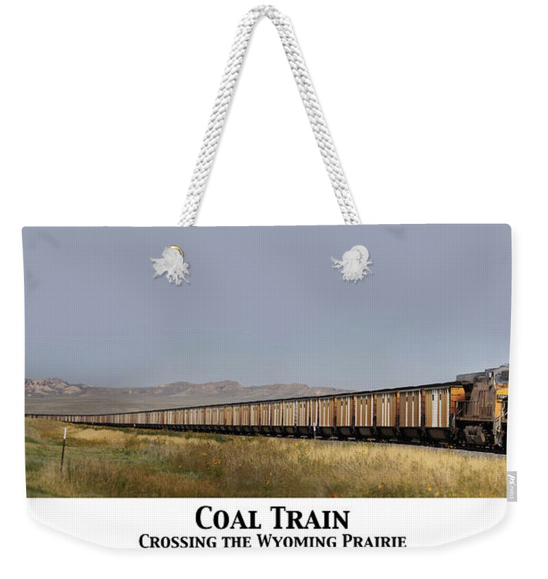 Train Weekender Tote Bag featuring the photograph Coal Train by John Meader