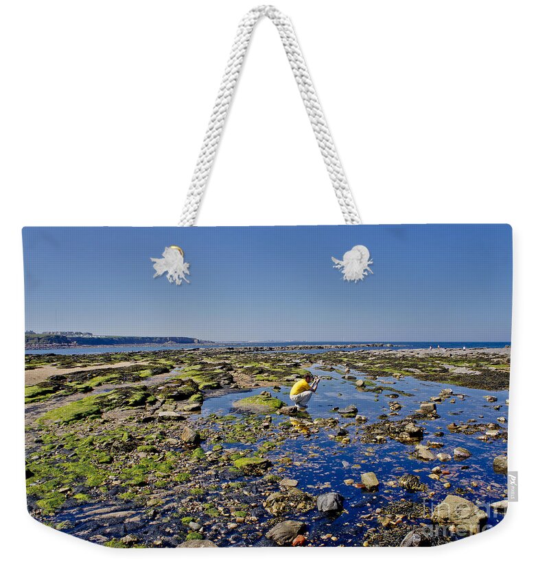 English Coast Weekender Tote Bag featuring the photograph Coast. Low Tide. by Elena Perelman