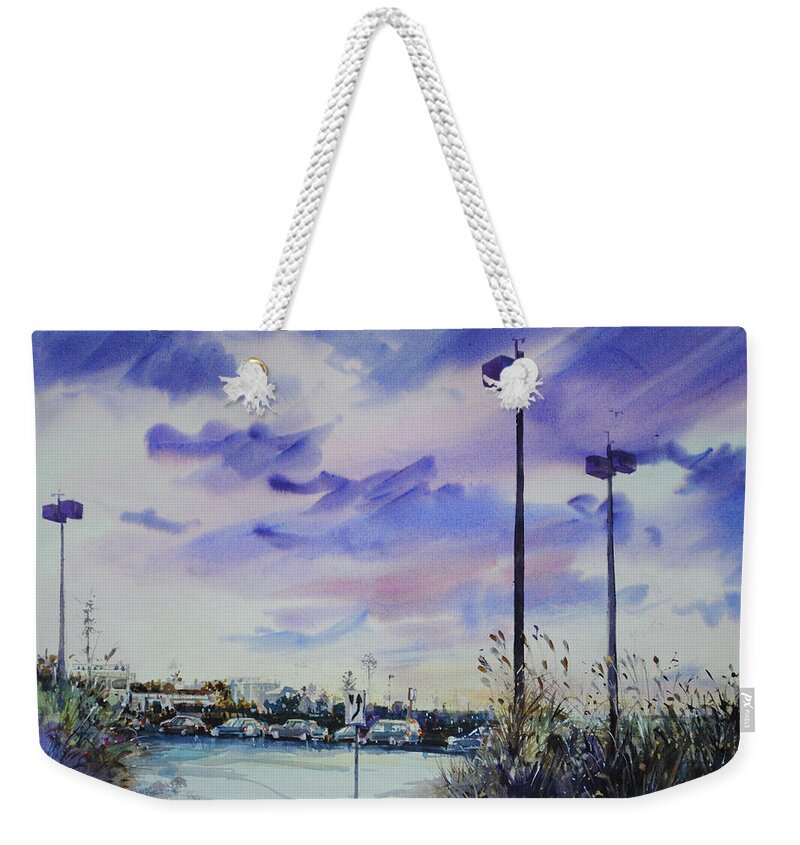 Visco Weekender Tote Bag featuring the painting Coastal Beach Highway by P Anthony Visco