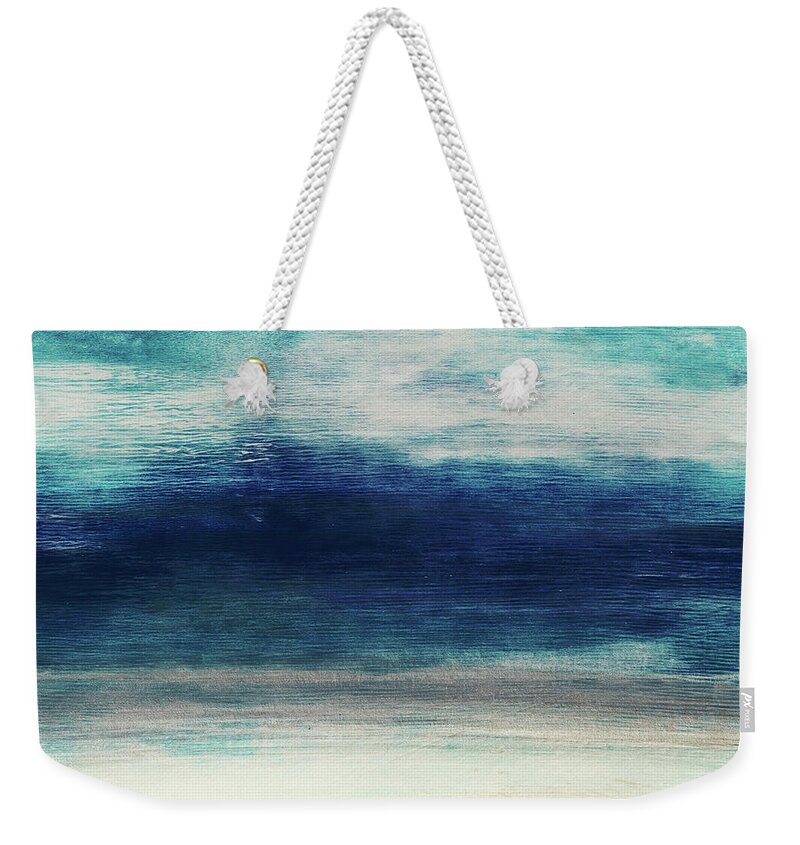 Beach Weekender Tote Bag featuring the mixed media Coastal Escape 2- Art by Linda Woods by Linda Woods