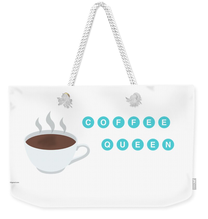 Coffee Weekender Tote Bag featuring the photograph Coffee Queen by Erich Grant