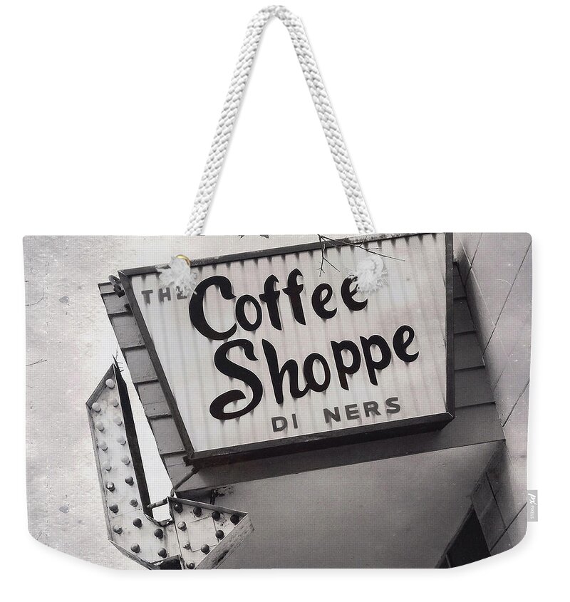 Florida Weekender Tote Bag featuring the photograph Coffee Shoppe by Lenore Locken