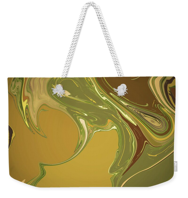 Marbled Papers Weekender Tote Bag featuring the digital art Cognac and Cigars by Gina Harrison