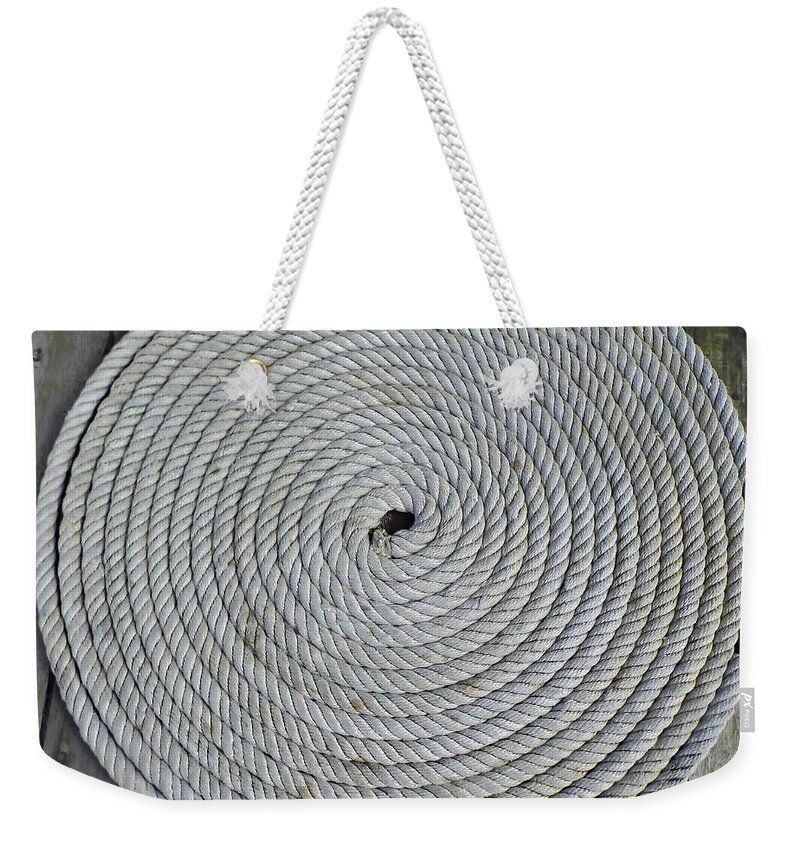 El Galeon Weekender Tote Bag featuring the photograph Coiled by D Hackett by D Hackett